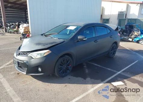 2014 Toyota Corolla S/S Plus/S Premium z USA, uszkodzony, nr VIN 5YFBURHE4EP080143